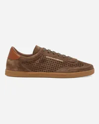 Dolce & Gabbana Sneaker Saint Tropez In Suede - Uomo Sneaker Beige Beige