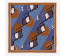 Pochette In Seta Con Stampa - Uomo Cravatte E Pochette Print