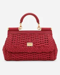 Dolce & Gabbana Borsa A Mano Sicily Piccola - Donna Borse A Mano Multicolore Pelle Ibiscus