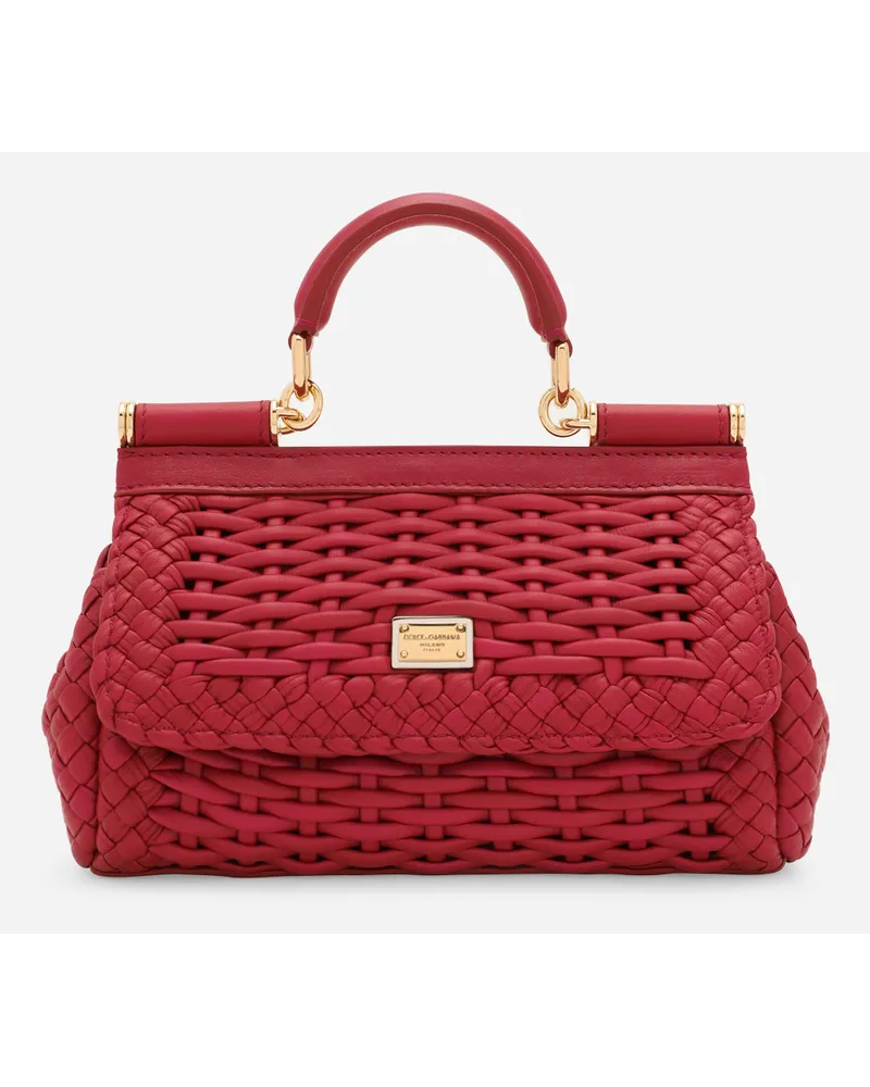 Dolce & Gabbana Borsa A Mano Sicily Piccola - Donna Borse A Mano Multicolore Pelle Ibiscus