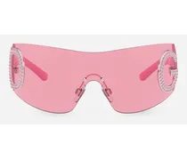 Re-edition Sunglasses - Donna Novità Rosa Con Strass Rosa Acetato
