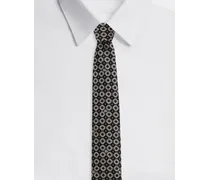 Cravatta In Seta Jacquard Logo Dg - Uomo Cravatte E Pochette Multicolore