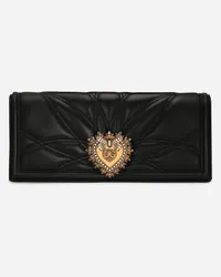 Dolce & Gabbana Borsa Devotion In Nappa Matelassé - Donna Borse A Spalla E Tracolla Nero Pelle Nero