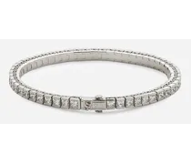 Dolce & Gabbana Bracciale Tennis Easy Diamond In Oro Bianco 18kt E Diamanti - Donna Bracciali Bianco Oro Bianco