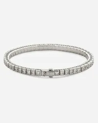 Dolce & Gabbana Bracciale Tennis Easy Diamond In Oro Bianco 18kt E Diamanti - Donna Bracciali Bianco Oro Bianco