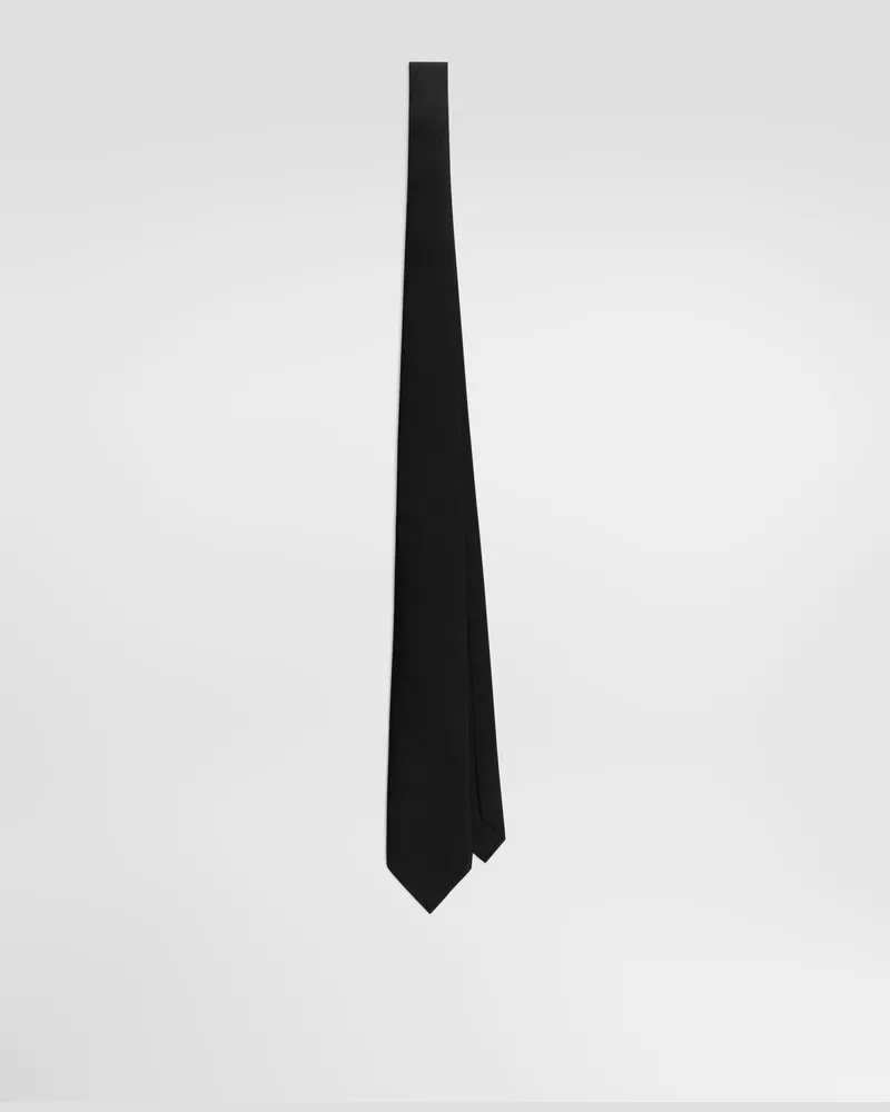 Dolce & Gabbana Cravatta In Twill - Donna Sciarpe E Foulard Nero Nero