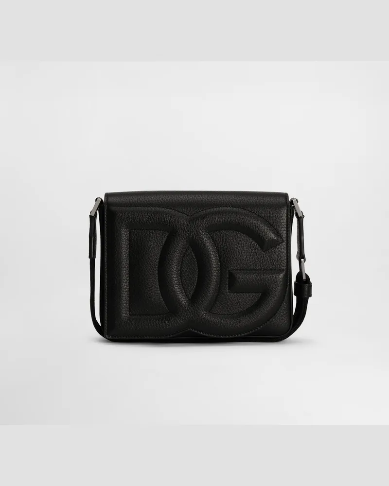 Dolce & Gabbana Borsa A Tracolla Dg Logo Bag Media - Uomo Borse A Tracolla Nero Nero