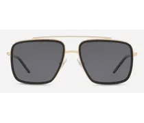 Madison Sunglasses - Uomo Icons Oro Lucido E Nero Lucido
