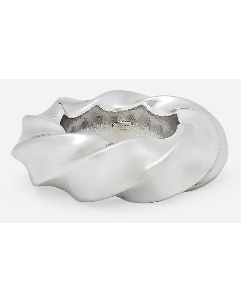 Dolce & Gabbana Bracciale Rigido Torchon - Donna Bijoux Argento Metallo Argento