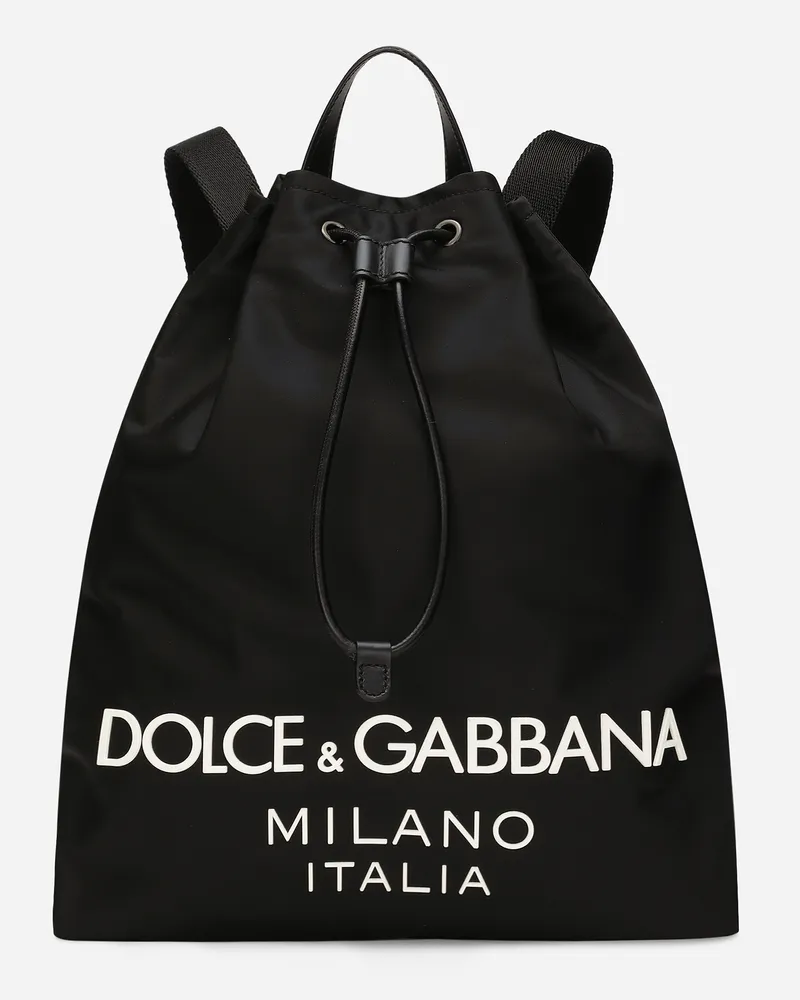 Dolce & Gabbana Zaino In Nylon - Uomo Zaini E Marsupi Nero Nylon Nero