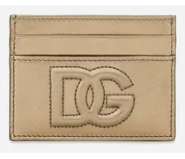 Portacarte Dg Logo - Donna Portafogli E Piccola Pelletteria Oro Pelle