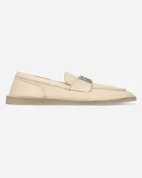 Dolce & Gabbana Mocassino In Pelle Di Cervo - Uomo Driver E Mocassini Beige Beige