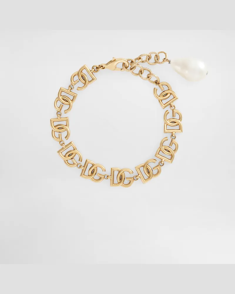 Dolce & Gabbana Bracciale Multi Logo Dg - Donna Bijoux Oro Metallo Oro