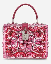 Dolce & Gabbana Borsa A Mano Dolce Box - Donna Borse A Mano Multicolore Tessuto Multicolor