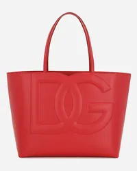 Dolce & Gabbana Borsa Dg Logo Shopping Media - Donna Borse Shopping Rosso Pelle Rosso