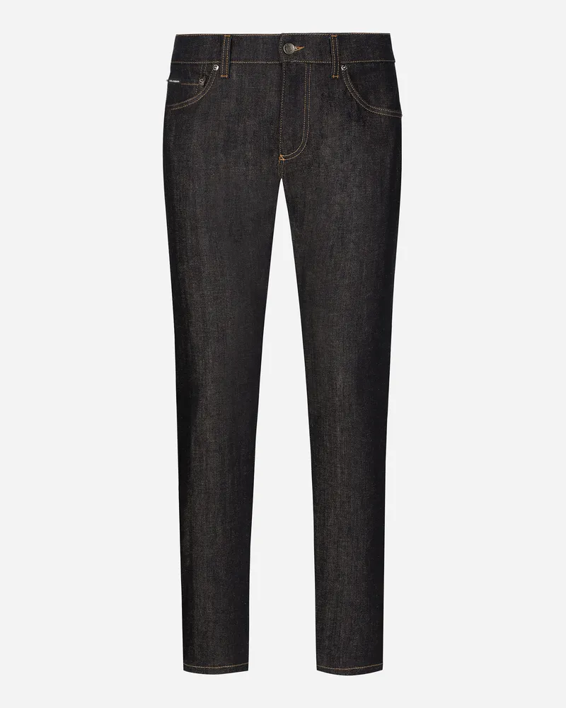 Dolce & Gabbana Jeans Slim In Denim Stretch - Uomo Denim Multicolore Variante