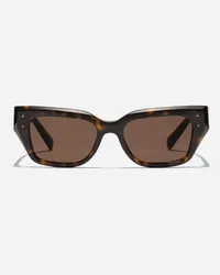 Dolce & Gabbana Occhiali Da Sole Dg Sharped - Donna Novità Marrone Acetato Generic