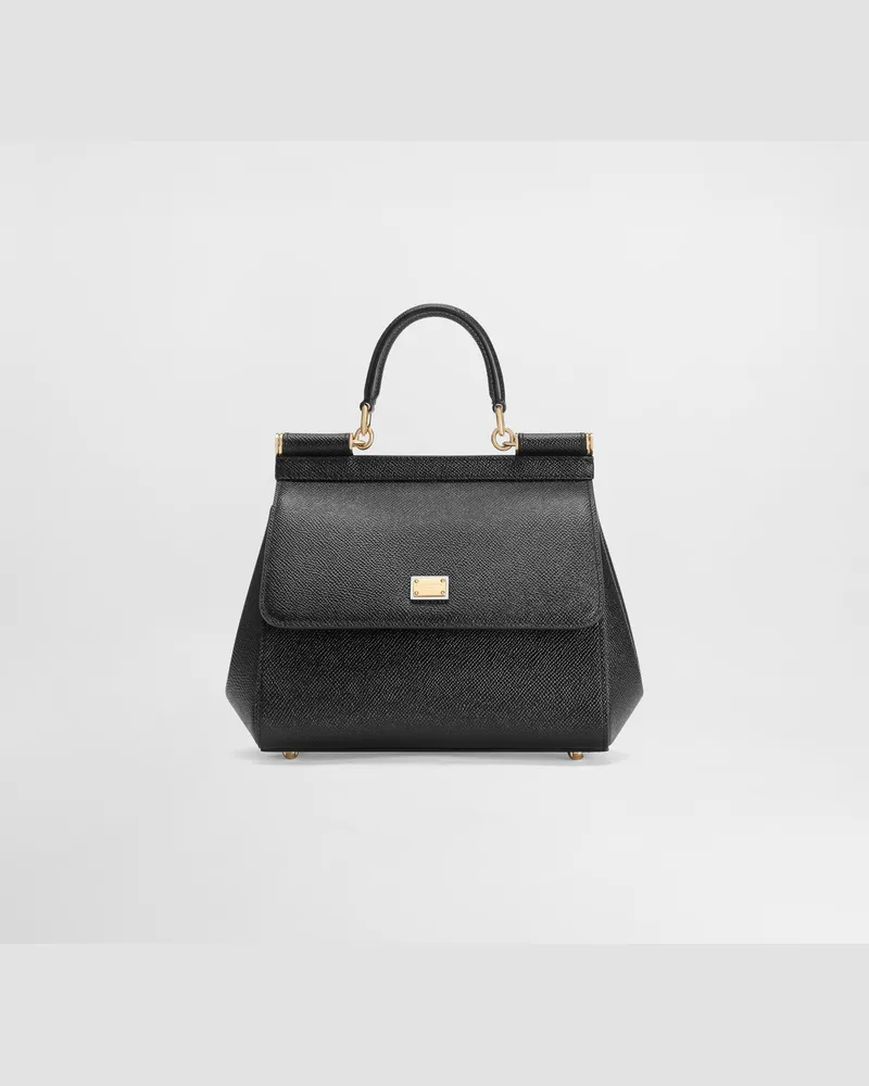 Dolce & Gabbana Borsa A Mano Sicily Media - Donna Borse A Mano Nero Nero