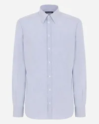 Dolce & Gabbana Camicia Martini In Cotone Rigato - Uomo Camicie Multicolore Cotone Rigato