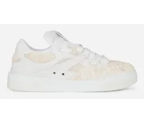Sneaker New Roma In Pelle Di Vitello - Uomo Dgvib3 Collection Bianco