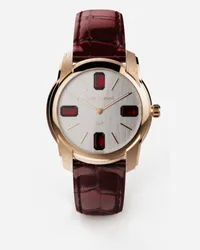 Dolce & Gabbana Orologio In Oro Con Rubini - Uomo Orologi Bordeaux Bordeaux