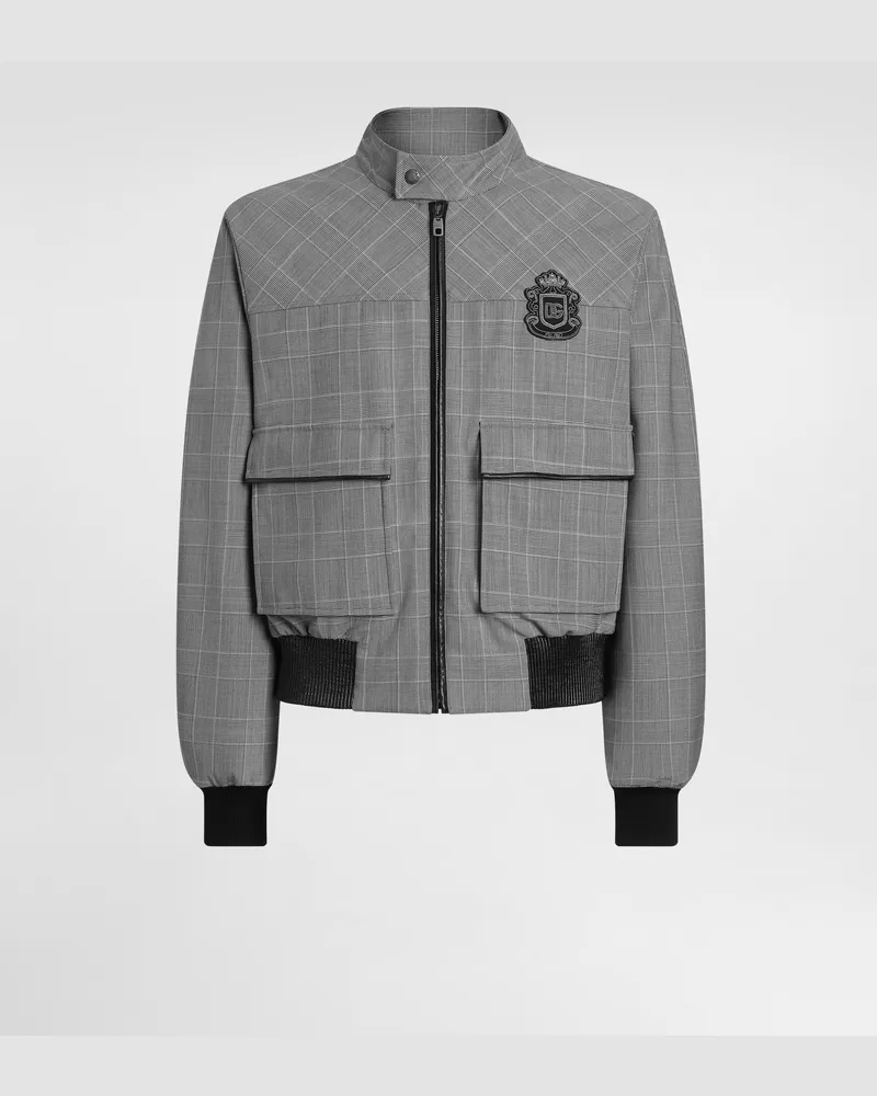 Dolce & Gabbana Giubbotto Blouson Sfoderato - Uomo Cappotti E Giubbotti Multicolore Quadri-check-tartan