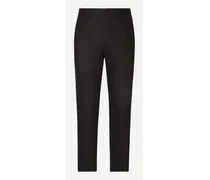 Pantalone In Cotone Stretch Con Dg Hardware - Uomo Pantaloni E Shorts Blu