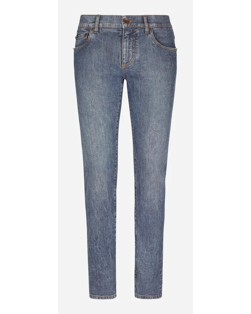 Dolce & Gabbana Pantalone - Uomo Denim Multicolore Variante