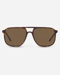 Dolce & Gabbana Thin Profile Sunglasses - Uomo Occhiali Da Sole Avana Acetato Generic