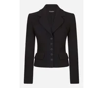 Short Single-breasted Dolce Jacket - Donna Giacche Nero
