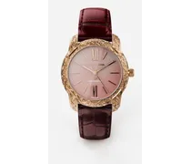 Dg7 Gattopardo Watch In Red Gold With Pink Mother Of Pearl - Uomo Orologi Bordeaux