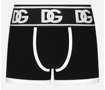 Two-way Stretch Jersey Boxers With Dg Logo - Uomo Intimo E Loungewear Multicolore Cotone