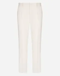 Dolce & Gabbana Pantalone Tuxedo Lana Stretch - Uomo Pantaloni E Shorts Bianco Bianco