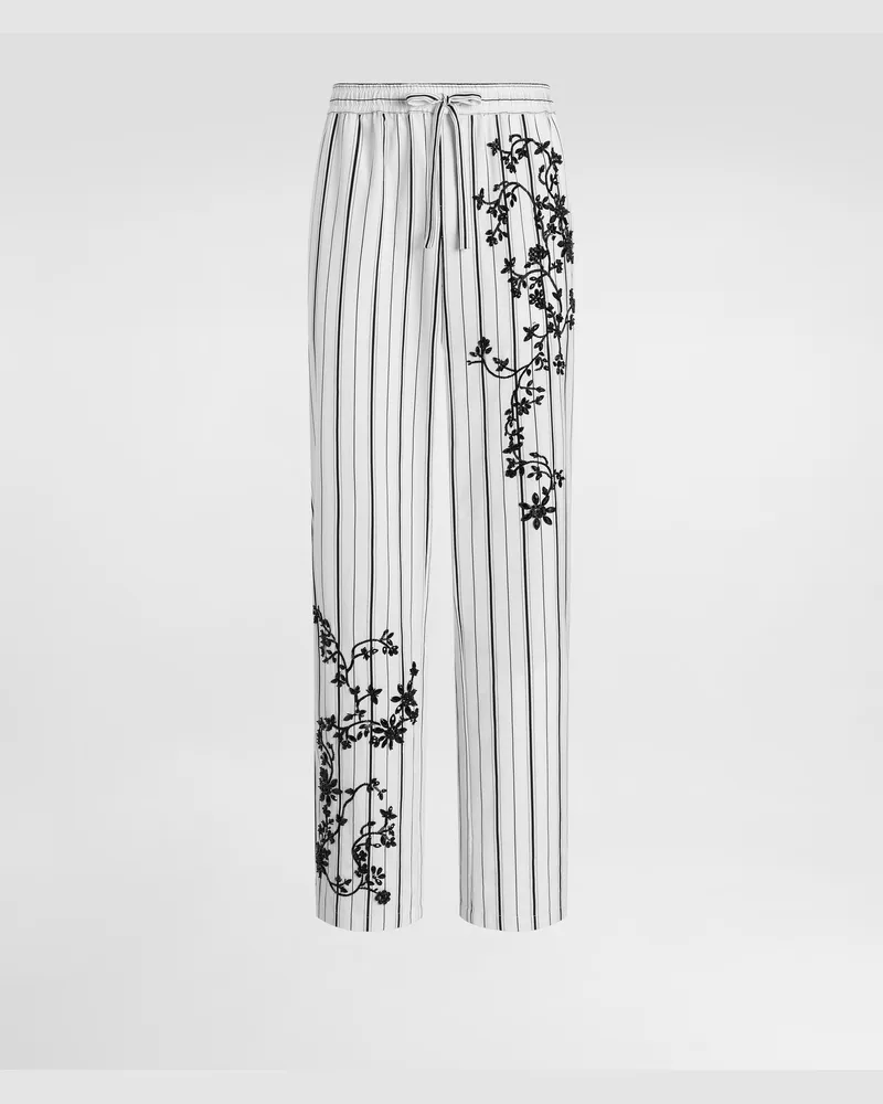 Dolce & Gabbana Pantaloni Vanity Con Ricamo - Uomo Pantaloni E Shorts Multicolore Variante