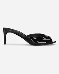 Dolce & Gabbana Mule In Vernice - Donna Sandali E Zeppe Nero Pelle Nero