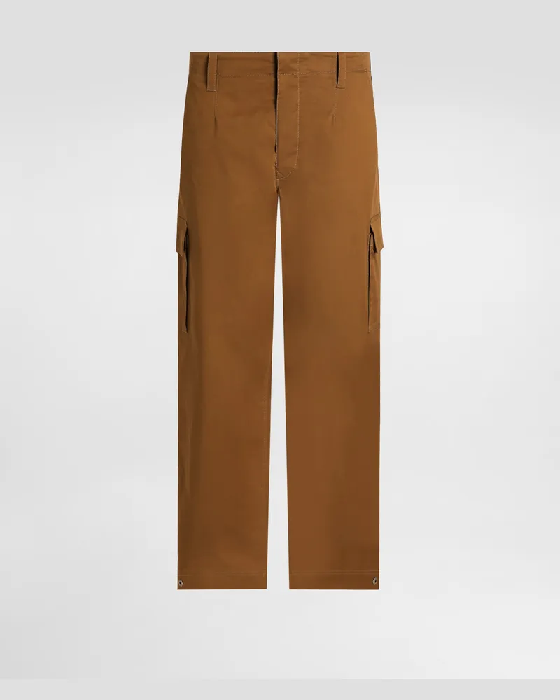 Dolce & Gabbana Pantaloni Cargo In Cotone - Uomo Pantaloni E Shorts Marrone Marrone