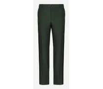 Pantalone Sartoriale In Lino - Uomo Pantaloni E Shorts Verde Lino