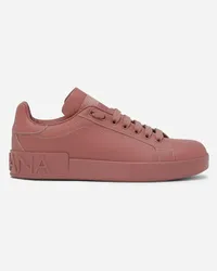 Dolce & Gabbana Sneaker Portofino In Pelle Di Vitello - Donna Sneaker Rosa Pelle Rosa