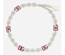 Short Necklace With Dg Multi-logo - Donna Bijoux Argento Metallo