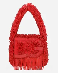 Dolce & Gabbana Borsa A Mano Dg Logo Bag - Donna Borse A Spalla E Tracolla Multicolore Viscosa Rosso