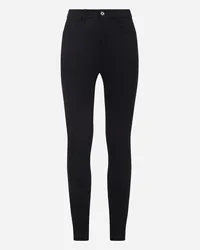 Dolce & Gabbana Leggings 5 Tasche In Cavalry Stretch - Donna Pantaloni E Shorts Nero Nero