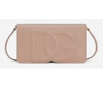 Dg Logo Phone Bag - Donna Borse Mini Micro E Pochette Cipria Pelle
