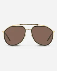 Dolce & Gabbana Madison Sunglasses - Uomo Icons Oro E Avana Generic