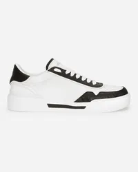 Dolce & Gabbana Sneaker New Roma In Pelle Di Vitello - Uomo Sneaker Nero Bianco