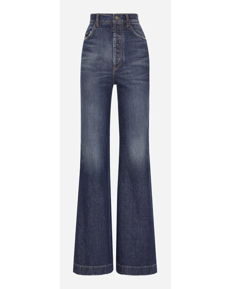 Dolce & Gabbana Jeans Flare In Denim - Donna Denim Multicolore Variante