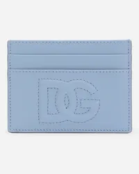 Dolce & Gabbana Portacarte Dg Logo - Donna Portafogli E Piccola Pelletteria Celeste Pelle Celeste