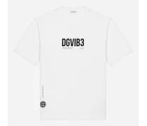 T-shirt In Jersey Logo Dg Vib3 - Uomo Collezione Dgvib3 Teen Bianco