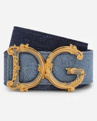 Dolce & Gabbana Cintura Dg Girls - Donna Cinture Denim Denim Denim