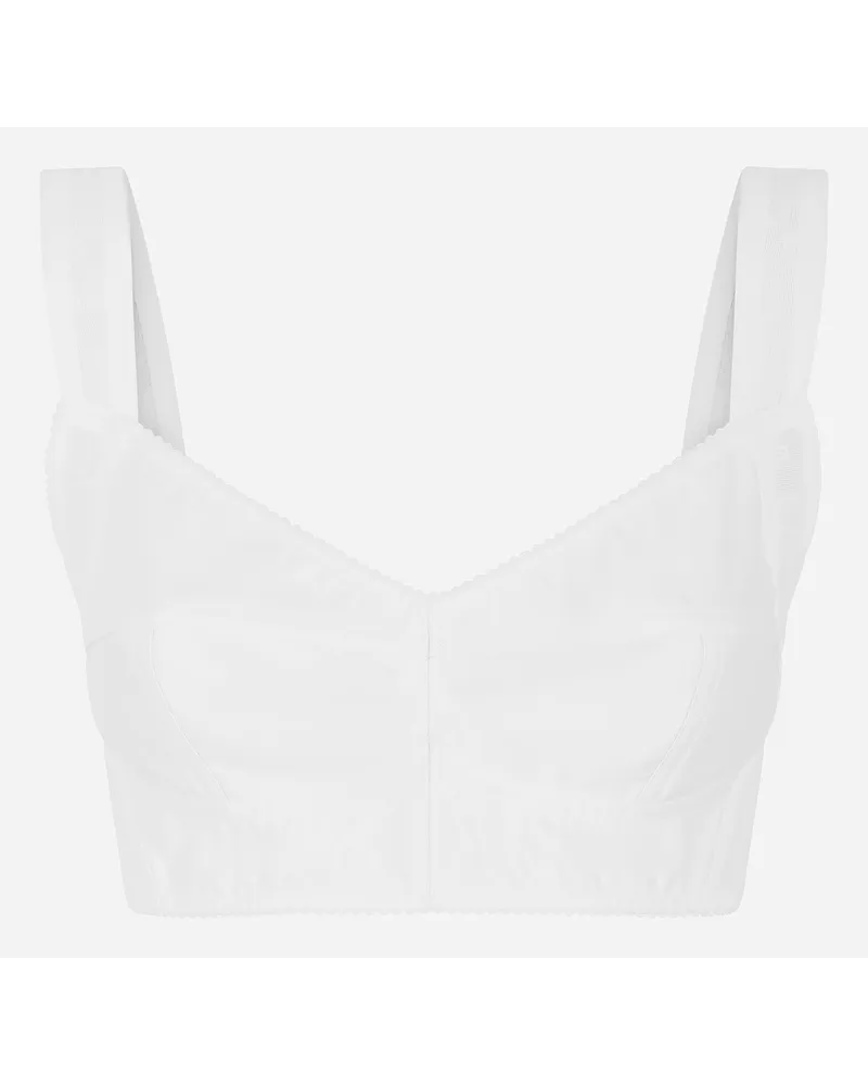 Dolce & Gabbana Corset Top - Donna Camicie E Top Bianco Raso Bianco