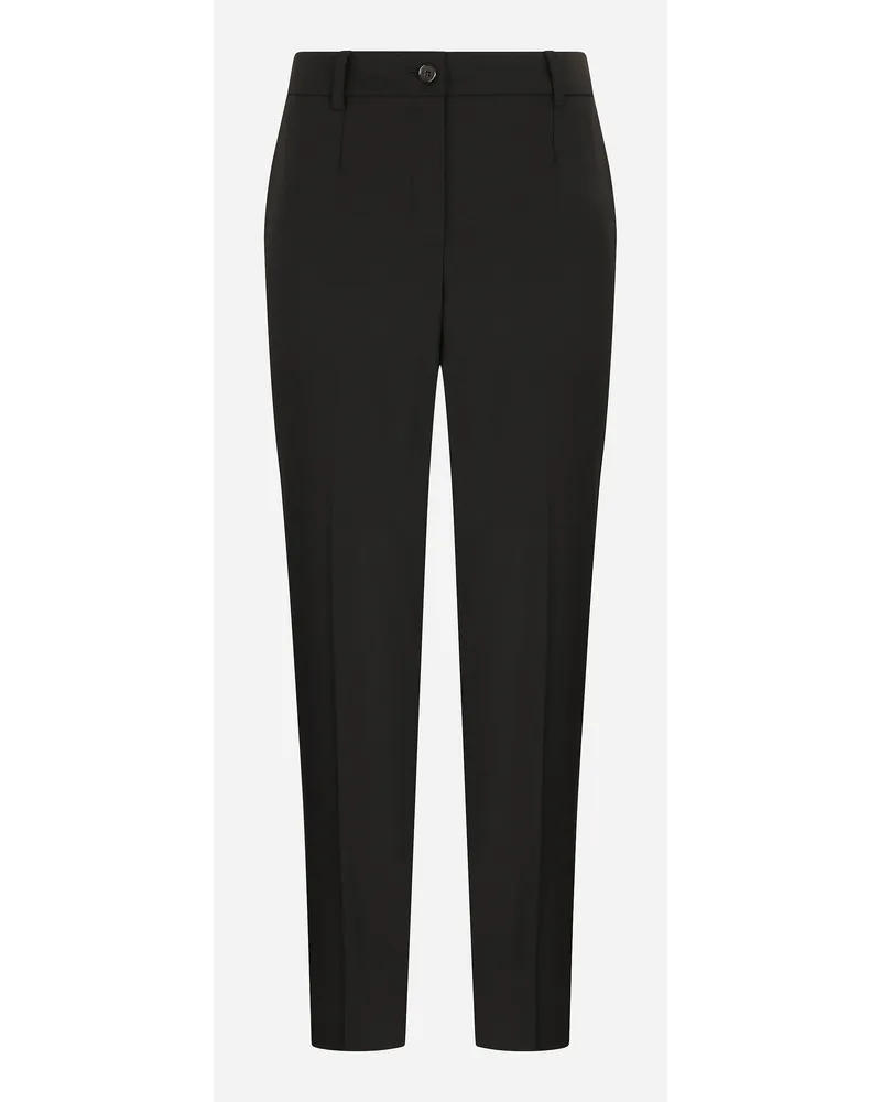 Dolce & Gabbana Pantaloni In Tela Di Lana - Donna Pantaloni E Shorts Nero Nero